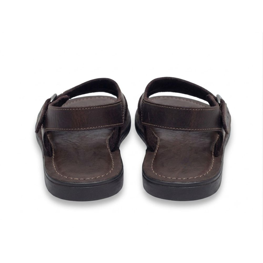 Vanguard Embossed Alligator Detailed Leather Sandal